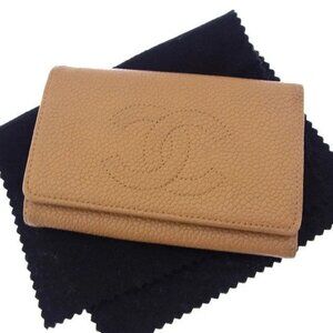 CHANEL Key holder Beige x Gold Women Authentic secondhand